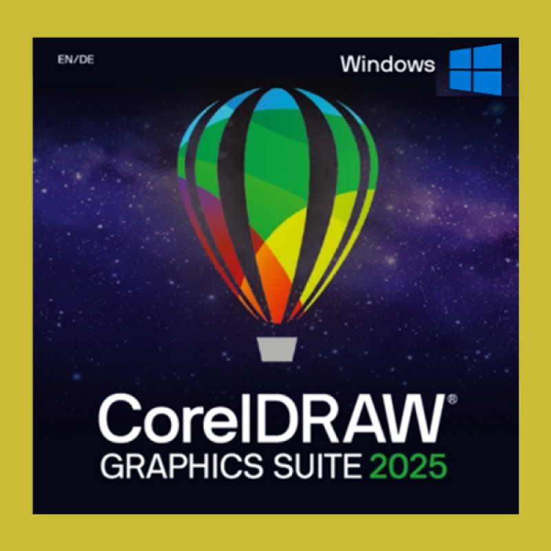 CorelDRAW Graphics Suite 2025 For Windows - 1 Year - Single License